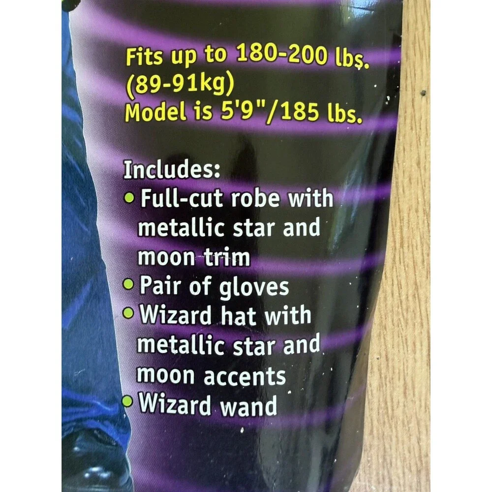5 Piece Halloween Wizard Costume for Adults Or Kids Halloween